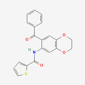 N-[7-(phenylcarbonyl)-2,3-dihydro-1,4-benzodioxin-6-yl]thiophene-2-carboxamide