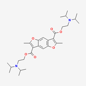 Bis[2-(diisopropylamino)ethyl] 2,6-dimethylfuro[2,3-F][1]benzofuran-3,7-dicarboxylate