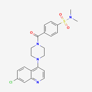 4-{[4-(7-chloroquinolin-4-yl)piperazin-1-yl]carbonyl}-N,N-dimethylbenzenesulfonamide