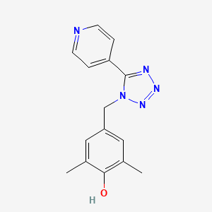 Phenol, 2,6-dimethyl-4-[[5-(4-pyridinyl)-1H-1,2,3,4-tetrazol-1-yl]methyl]-