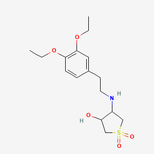 4-{[2-(3,4-Diethoxyphenyl)ethyl]amino}tetrahydrothiophene-3-ol 1,1-dioxide