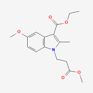 ethyl 5-methoxy-1-(3-methoxy-3-oxopropyl)-2-methyl-1H-indole-3-carboxylate