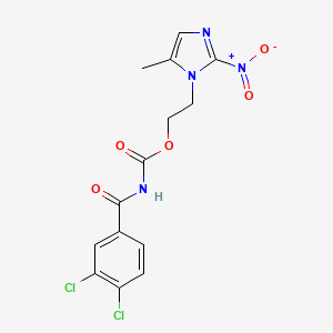 2-(5-methyl-2-nitro-1H-imidazol-1-yl)ethyl [(3,4-dichlorophenyl)carbonyl]carbamate