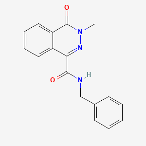 molecular formula C17H15N3O2 B11076049 N-benzyl-3-methyl-4-oxo-3,4-dihydrophthalazine-1-carboxamide 