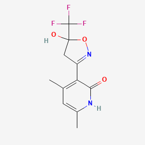 3-[5-hydroxy-5-(trifluoromethyl)-4,5-dihydroisoxazol-3-yl]-4,6-dimethylpyridin-2(1H)-one