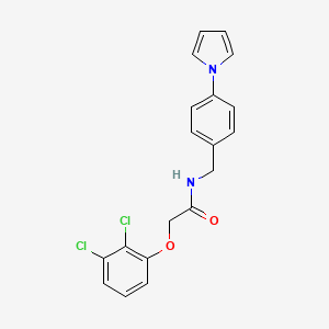 molecular formula C19H16Cl2N2O2 B11076092 2-(2,3-dichlorophenoxy)-N-[4-(1H-pyrrol-1-yl)benzyl]acetamide 