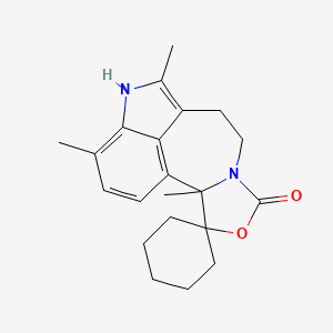 2,10,13-trimethylspiro[4-oxa-6,11-diazatetracyclo[7.6.1.02,6.012,16]hexadeca-1(16),9,12,14-tetraene-3,1'-cyclohexane]-5-one