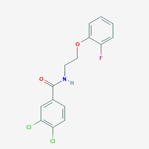 3,4-dichloro-N-[2-(2-fluorophenoxy)ethyl]benzamide