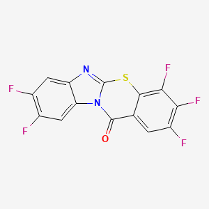 2,3,4,8,9-pentafluoro-12H-benzimidazo[2,1-b][1,3]benzothiazin-12-one