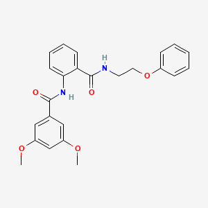 3,5-dimethoxy-N-{2-[(2-phenoxyethyl)carbamoyl]phenyl}benzamide