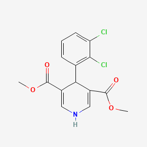 molecular formula C15H13Cl2NO4 B11076280 Dimethyl 4-(2,3-dichlorophenyl)-1,4-dihydropyridine-3,5-dicarboxylate 