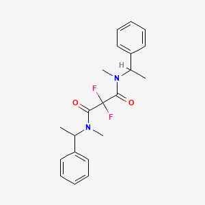 2,2-difluoro-N,N'-dimethyl-N,N'-bis(1-phenylethyl)propanediamide