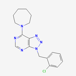 7-(azepan-1-yl)-3-(2-chlorobenzyl)-3H-[1,2,3]triazolo[4,5-d]pyrimidine