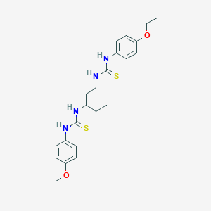 molecular formula C23H32N4O2S2 B11076552 1,1'-Pentane-1,3-diylbis[3-(4-ethoxyphenyl)(thiourea)] 