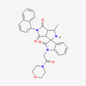 3'-Methyl-1-(2-morpholin-4-YL-2-oxoethyl)-5'-(1-naphthyl)-3A',6A'-dihydro-2'H-spiro[indole-3,1'-pyrrolo[3,4-C]pyrrole]-2,4',6'(1H,3'H,5'H)-trione