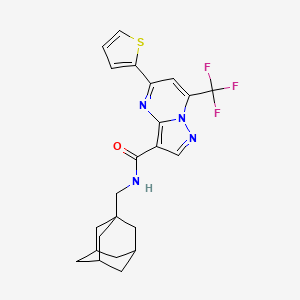 N-[(Adamantan-1-YL)methyl]-5-(thiophen-2-YL)-7-(trifluoromethyl)pyrazolo[15-A]pyrimidine-3-carboxamide