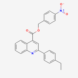 4-Nitrobenzyl 2-(4-ethylphenyl)quinoline-4-carboxylate