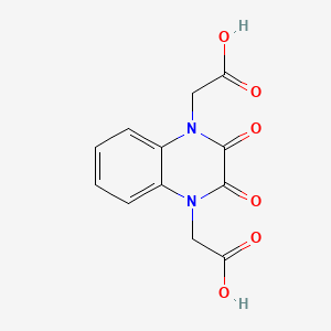 molecular formula C12H10N2O6 B11076660 2,2'-(2,3-Dioxo-2,3-dihydroquinoxaline-1,4-diyl)diacetic acid 