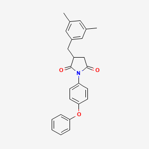 3-(3,5-Dimethylbenzyl)-1-(4-phenoxyphenyl)pyrrolidine-2,5-dione