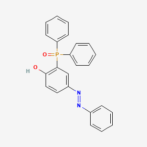 molecular formula C24H19N2O2P B11076738 2-(Diphenyl-phosphinoyl)-4-phenylazo-phenol 