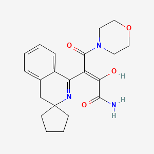 (3E)-4-(morpholin-4-yl)-2,4-dioxo-3-(2'H-spiro[cyclopentane-1,3'-isoquinolin]-1'(4'H)-ylidene)butanamide