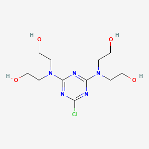 2,2',2'',2'''-((6-Chloro-1,3,5-triazine-2,4-diyl)dinitrilo)tetrakisethanol