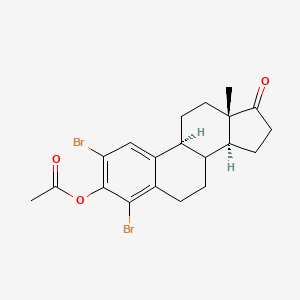 (8xi)-2,4-Dibromo-17-oxoestra-1,3,5(10)-trien-3-yl acetate