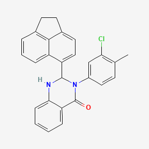 3-(3-chloro-4-methylphenyl)-2-(1,2-dihydroacenaphthylen-5-yl)-2,3-dihydroquinazolin-4(1H)-one