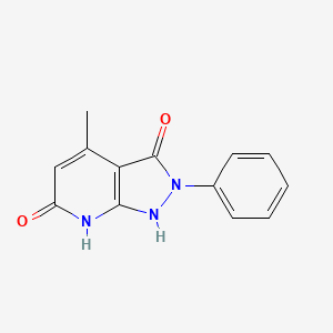 3-hydroxy-4-methyl-2-phenyl-2,7-dihydro-6H-pyrazolo[3,4-b]pyridin-6-one