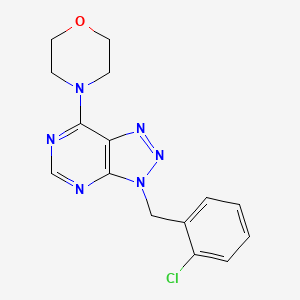 3-(2-chlorobenzyl)-7-(morpholin-4-yl)-3H-[1,2,3]triazolo[4,5-d]pyrimidine