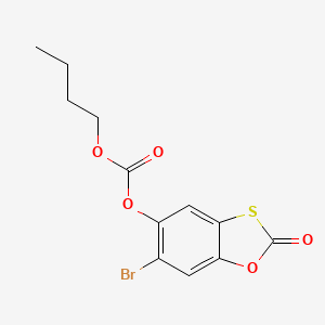 6-Bromo-2-oxo-1,3-benzoxathiol-5-yl butyl carbonate