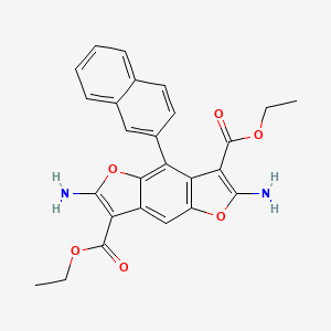 Diethyl 2,6-diamino-4-(2-naphthyl)furo[2,3-F][1]benzofuran-3,7-dicarboxylate