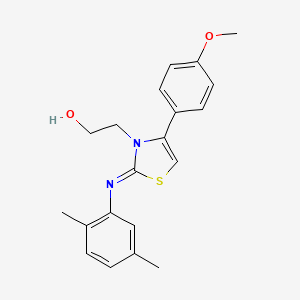 2-[(2Z)-2-[(2,5-dimethylphenyl)imino]-4-(4-methoxyphenyl)-1,3-thiazol-3(2H)-yl]ethanol