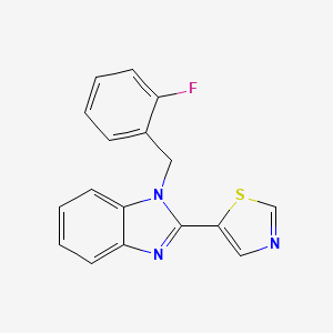 1-(2-fluorobenzyl)-2-(1,3-thiazol-5-yl)-1H-benzimidazole