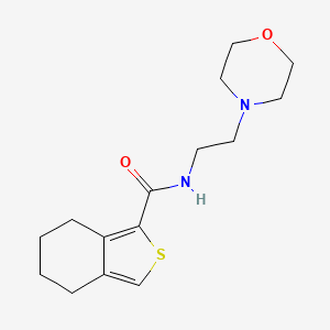 molecular formula C15H22N2O2S B11077040 4,5,6,7-Tetrahydrobenzo[c]thiophene-1-carboxylic acid, (2-morpholin-4-ylethyl)amide 