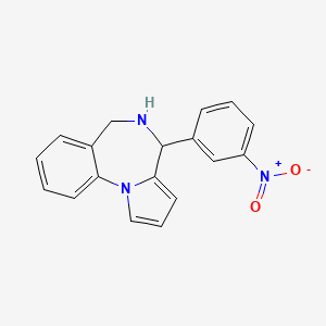 4-(3-nitrophenyl)-5,6-dihydro-4H-pyrrolo[1,2-a][1,4]benzodiazepine