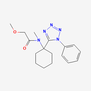 2-methoxy-N-methyl-N-[1-(1-phenyl-1H-tetrazol-5-yl)cyclohexyl]acetamide