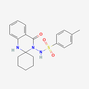 4-methyl-N-(4'-oxo-1',4'-dihydro-3'H-spiro[cyclohexane-1,2'-quinazolin]-3'-yl)benzenesulfonamide