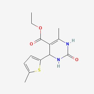 Ethyl 4-methyl-6-(5-methyl(2-thienyl))-2-oxo-1,3,6-trihydropyrimidine-5-carbox ylate