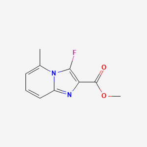 molecular formula C10H9FN2O2 B11077302 Methyl 3-fluoro-5-methylimidazo[1,2-a]pyridine-2-carboxylate 