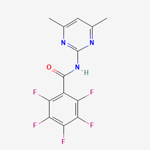 N-(4,6-dimethylpyrimidin-2-yl)-2,3,4,5,6-pentafluorobenzamide