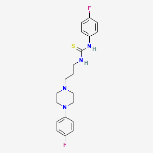 1-(4-Fluorophenyl)-3-{3-[4-(4-fluorophenyl)piperazin-1-yl]propyl}thiourea