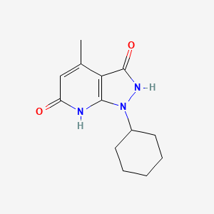 1-cyclohexyl-3-hydroxy-4-methyl-1,7-dihydro-6H-pyrazolo[3,4-b]pyridin-6-one