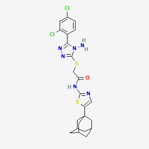 N-[5-(Adamantan-1-YL)-1,3-thiazol-2-YL]-2-{[4-amino-5-(2,4-dichlorophenyl)-4H-1,2,4-triazol-3-YL]sulfanyl}acetamide