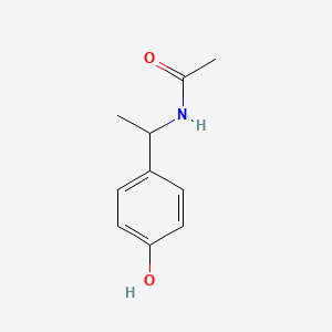 molecular formula C10H13NO2 B11077496 Acetamide, N-[1-(4-hydroxyphenyl)ethyl]- 