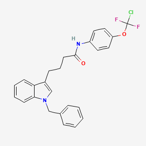 4-(1-benzyl-1H-indol-3-yl)-N-{4-[chloro(difluoro)methoxy]phenyl}butanamide