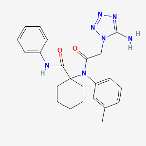 1-{[(5-amino-1H-tetrazol-1-yl)acetyl](3-methylphenyl)amino}-N-phenylcyclohexanecarboxamide