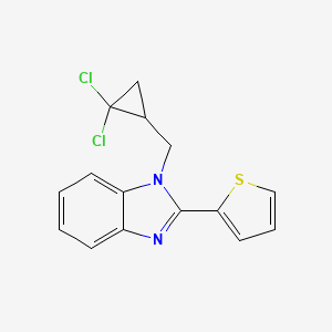 1-[(2,2-dichlorocyclopropyl)methyl]-2-(thiophen-2-yl)-1H-benzimidazole