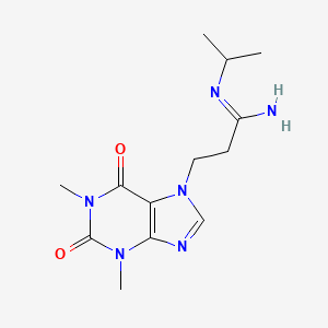 3-(1,3-dimethyl-2,6-dioxo-1,2,3,6-tetrahydro-7H-purin-7-yl)-N-(propan-2-yl)propanimidamide