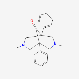 3,7-Dimethyl-1,5-diphenyl-3,7-diazabicyclo(3.3.1)nonan-9-one